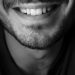 grayscale photo of mans face